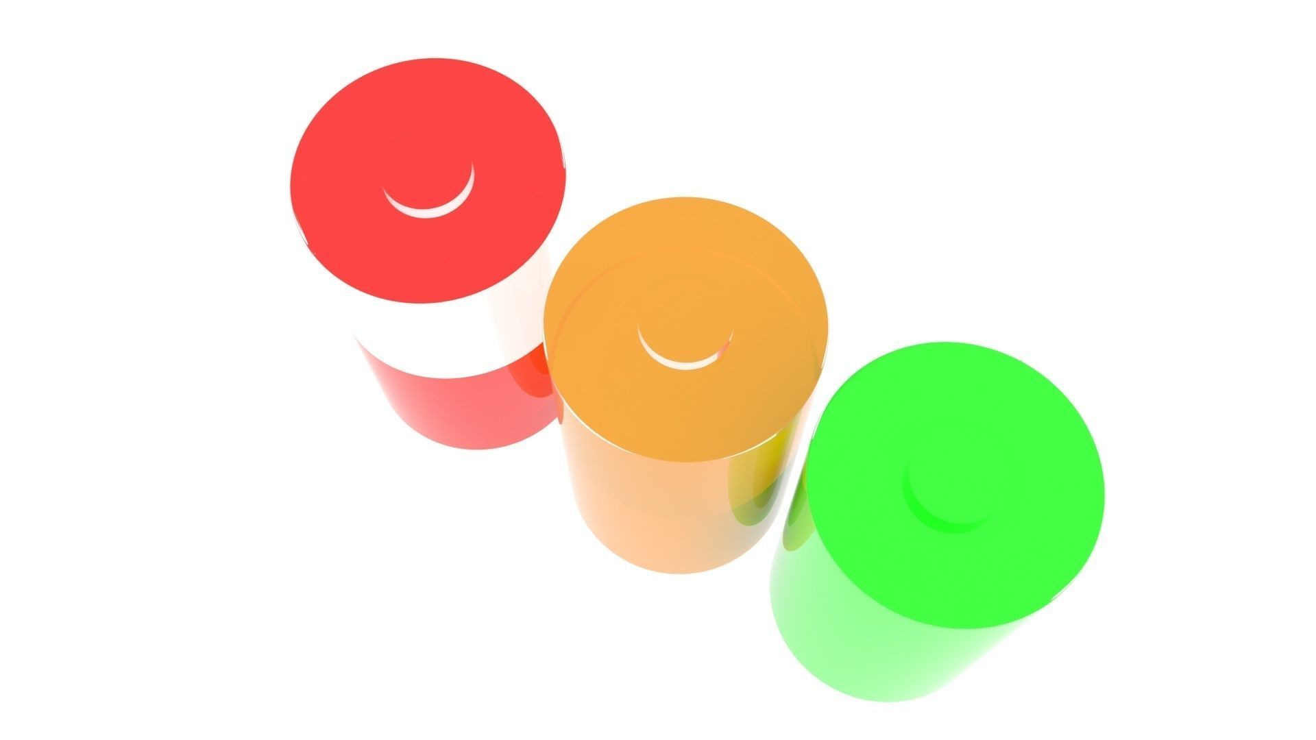 Battery Icons Set 3D model_10