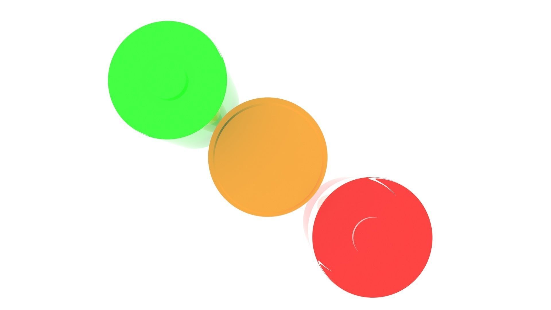 Battery Icons Set 3D model_12