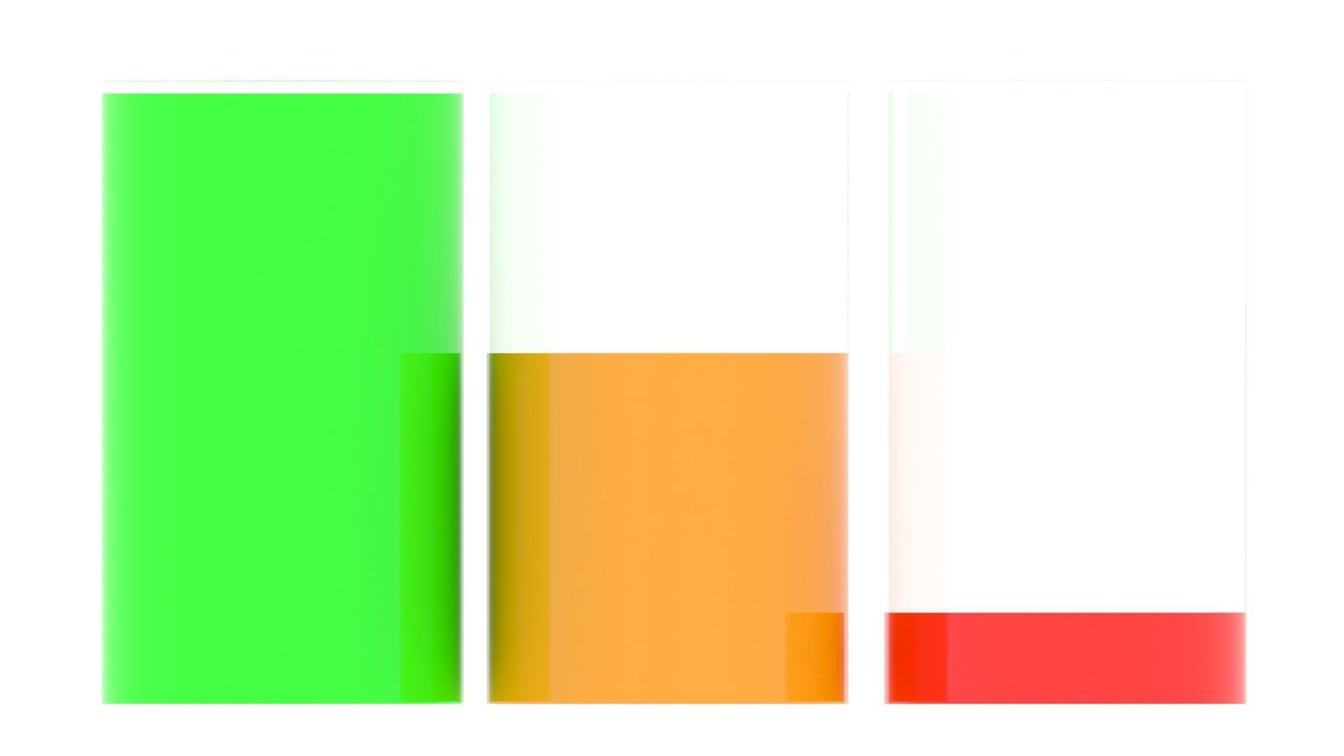 Battery Icons Set 3D model_19
