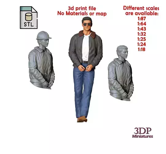 N3 Top Gun Tom Cruise 3D print model