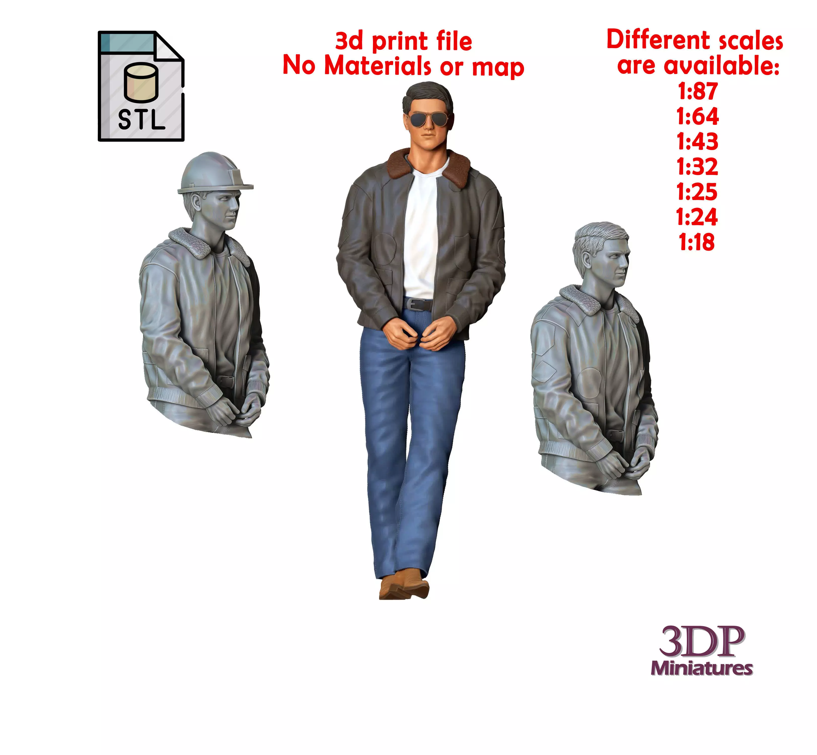 N3 Top Gun Tom Cruise 3D print model_0