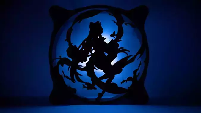 Genshin Impact Sangonomiya Kokomi PC fan cover  3D print model