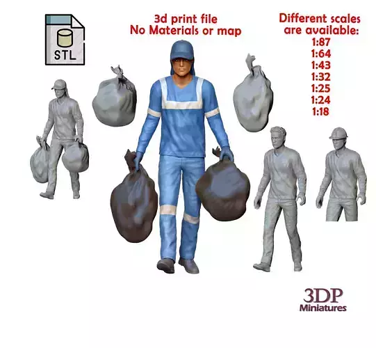 N1 Sweepers collecting garbage 3D print model