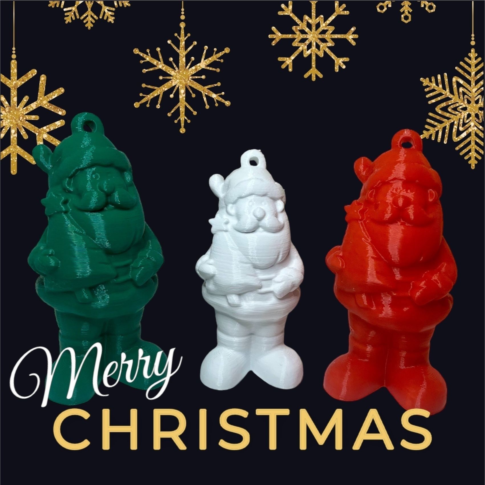 Christmas ornement 3D print no support 3D print model_1