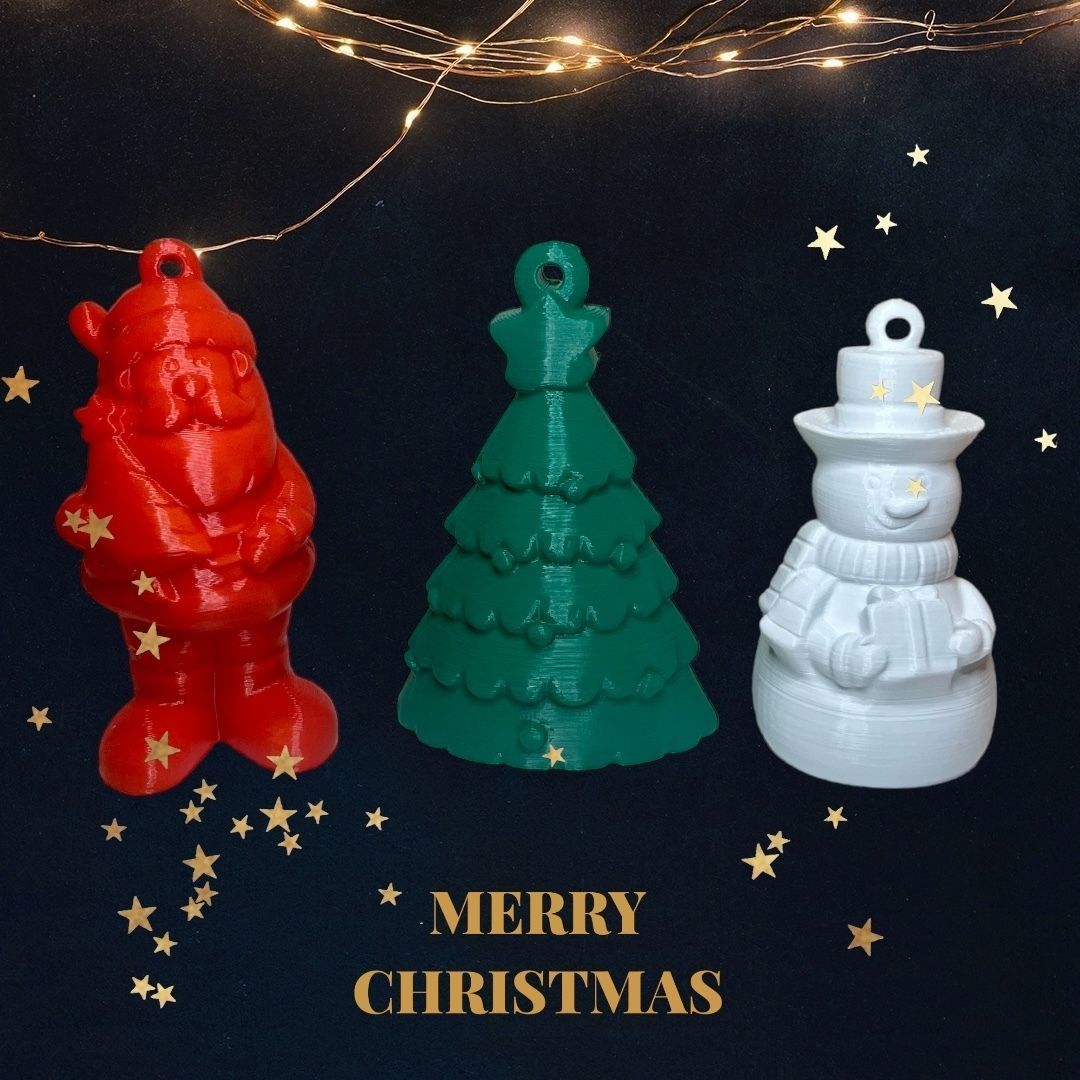 Christmas ornement 3D print no support 3D print model_2