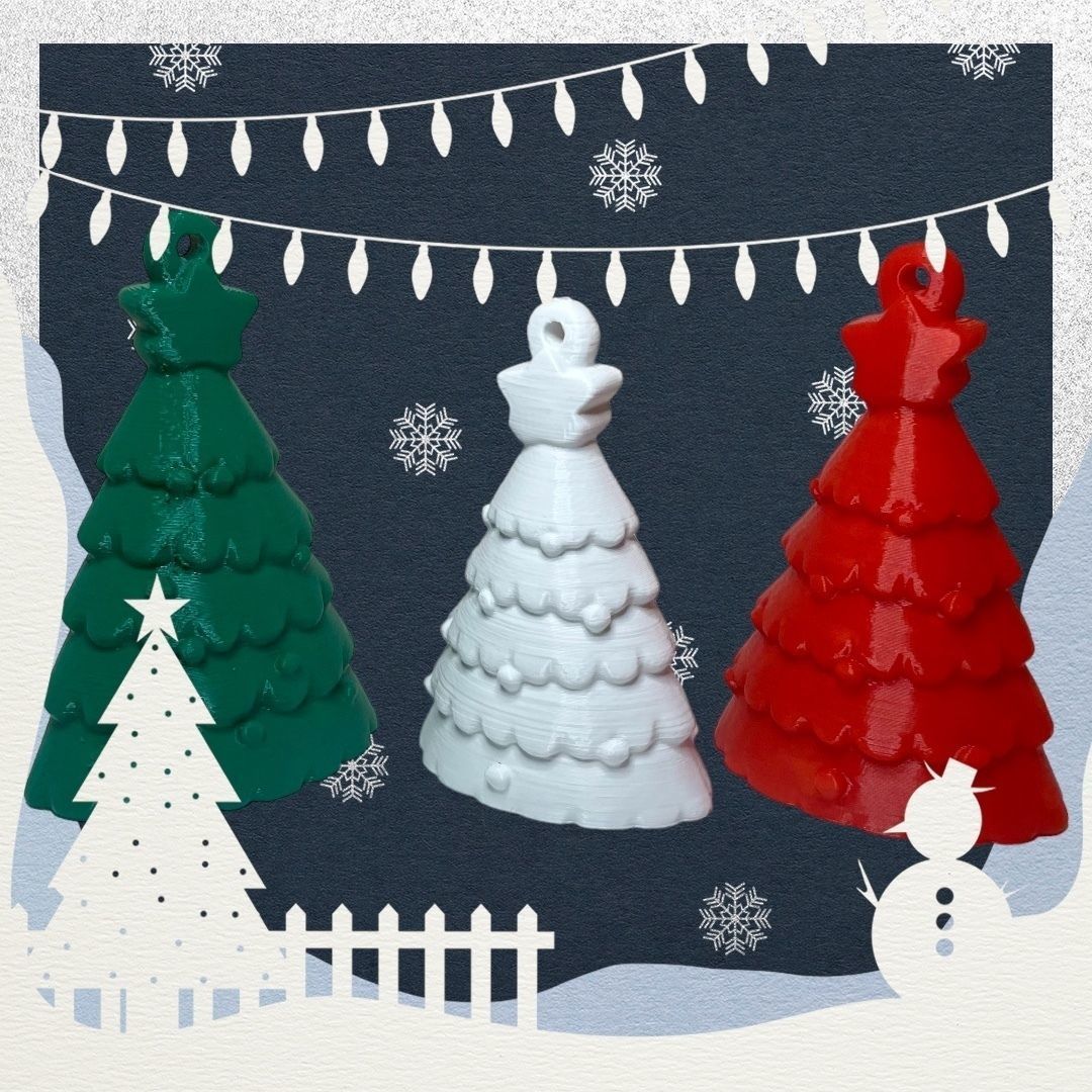 Christmas ornement 3D print no support 3D print model_4