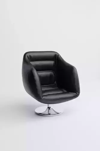 Black Leather swivel chair