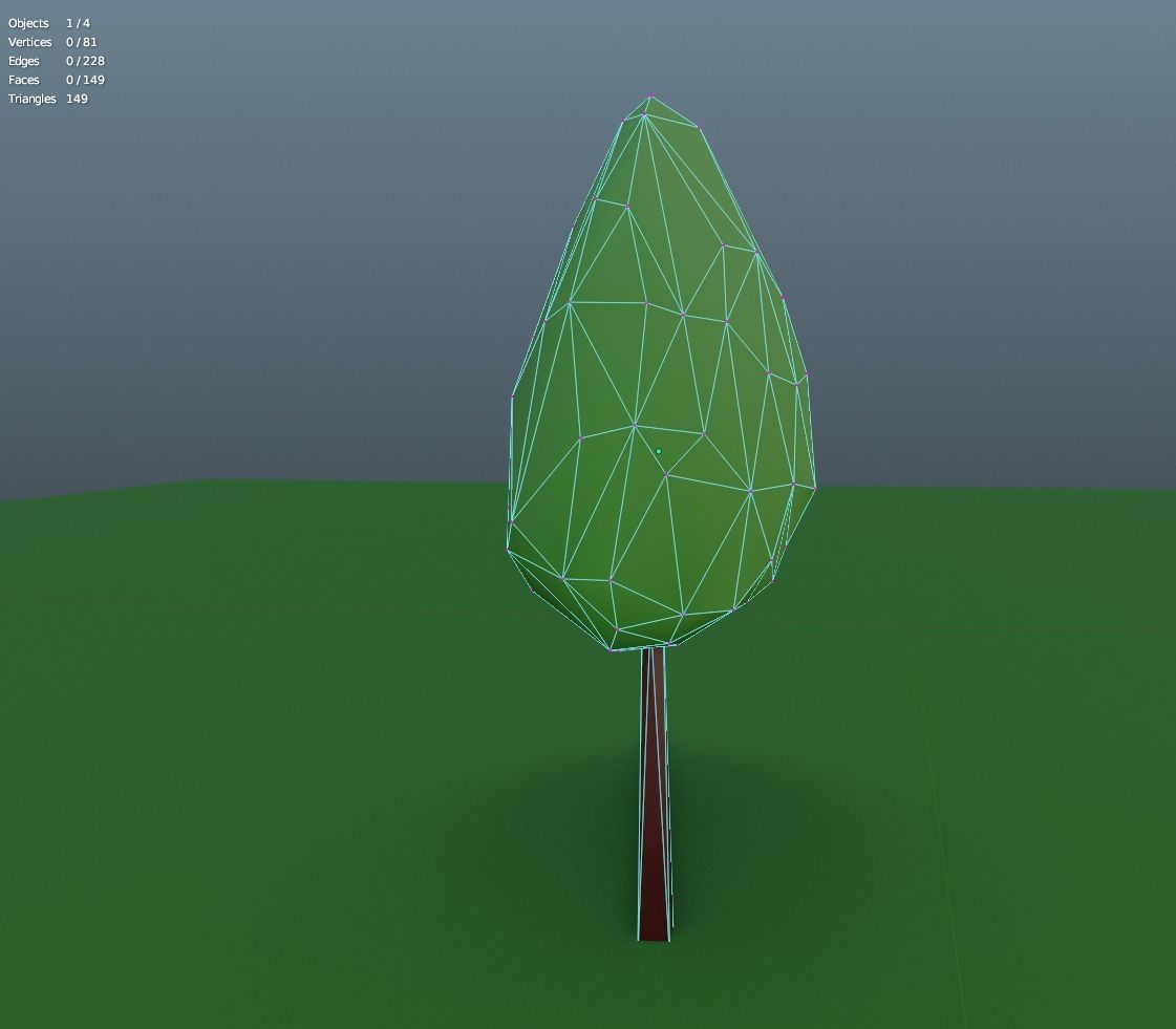 Leaf Tree Asset Free low-poly 3D model_3