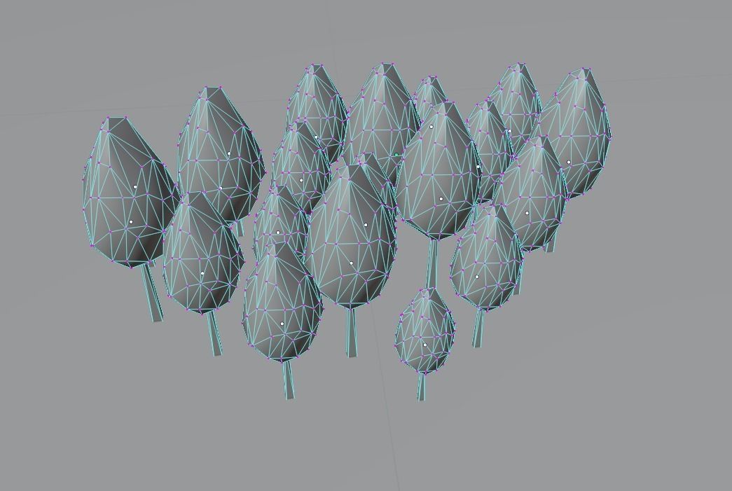 Leaf Tree Asset Free low-poly 3D model_5