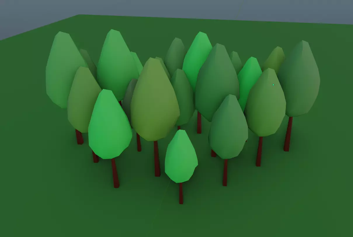 Leaf Tree Asset Free low-poly 3D model_0