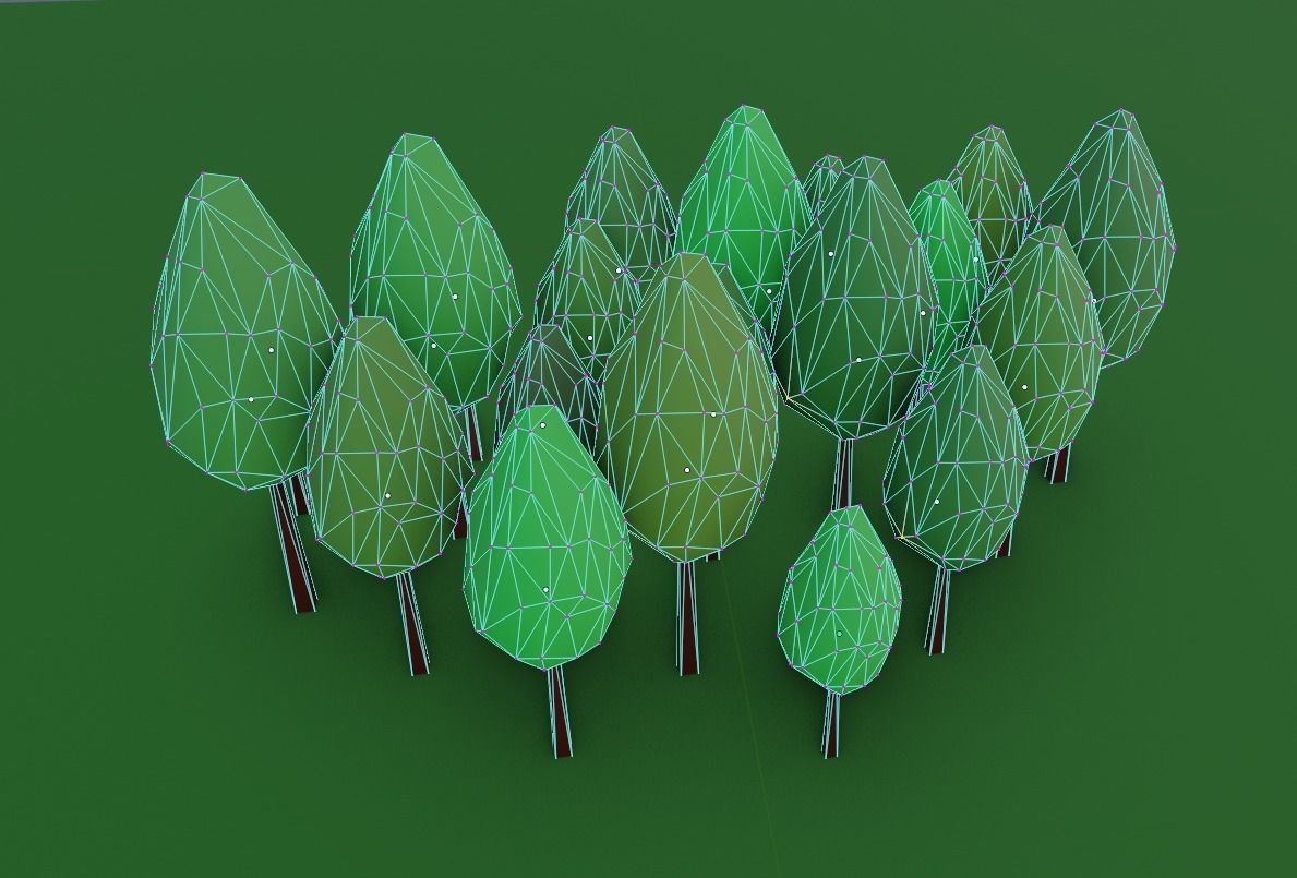 Leaf Tree Asset Free low-poly 3D model_4