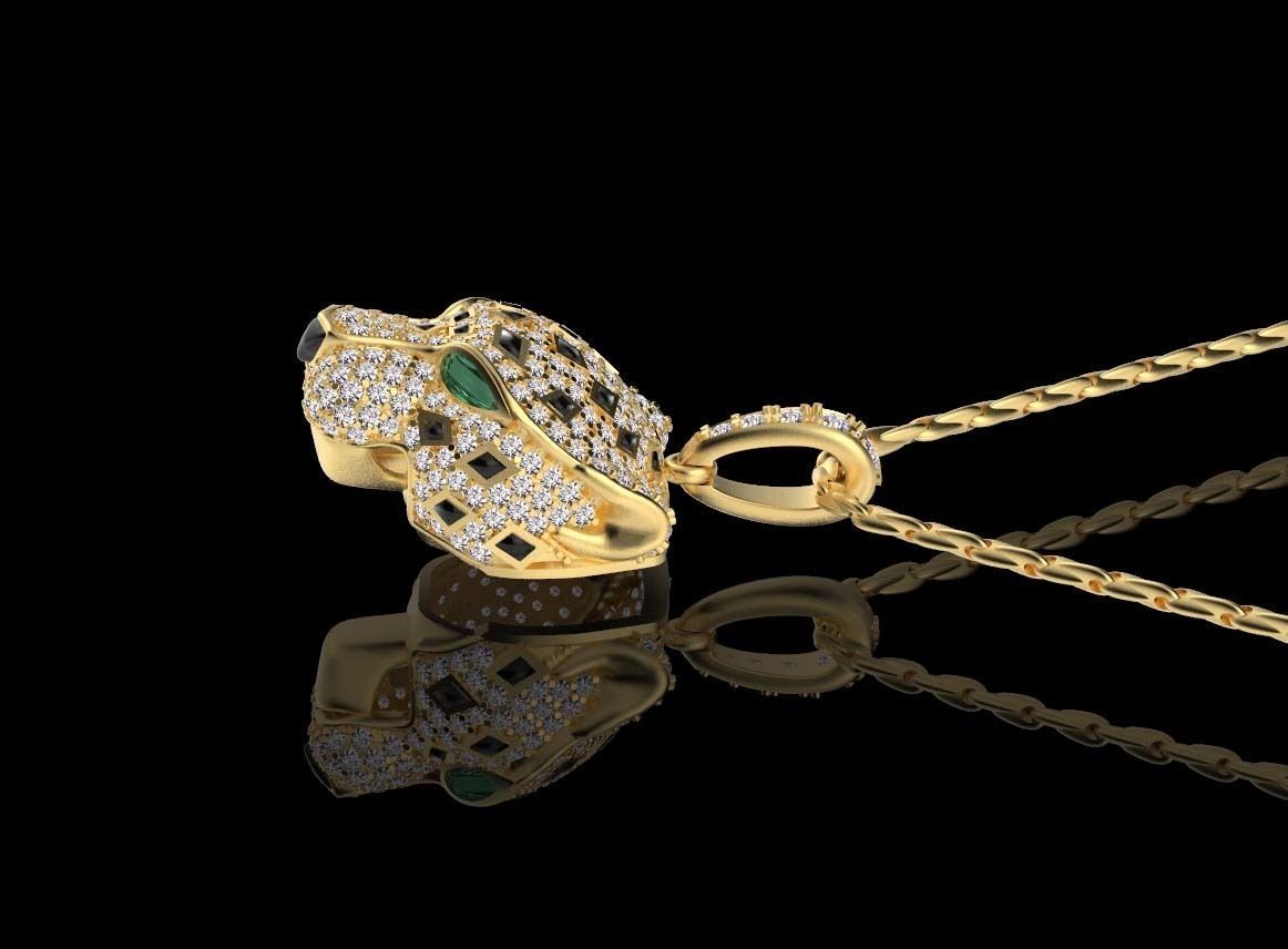 pendants panther  3D print model_14