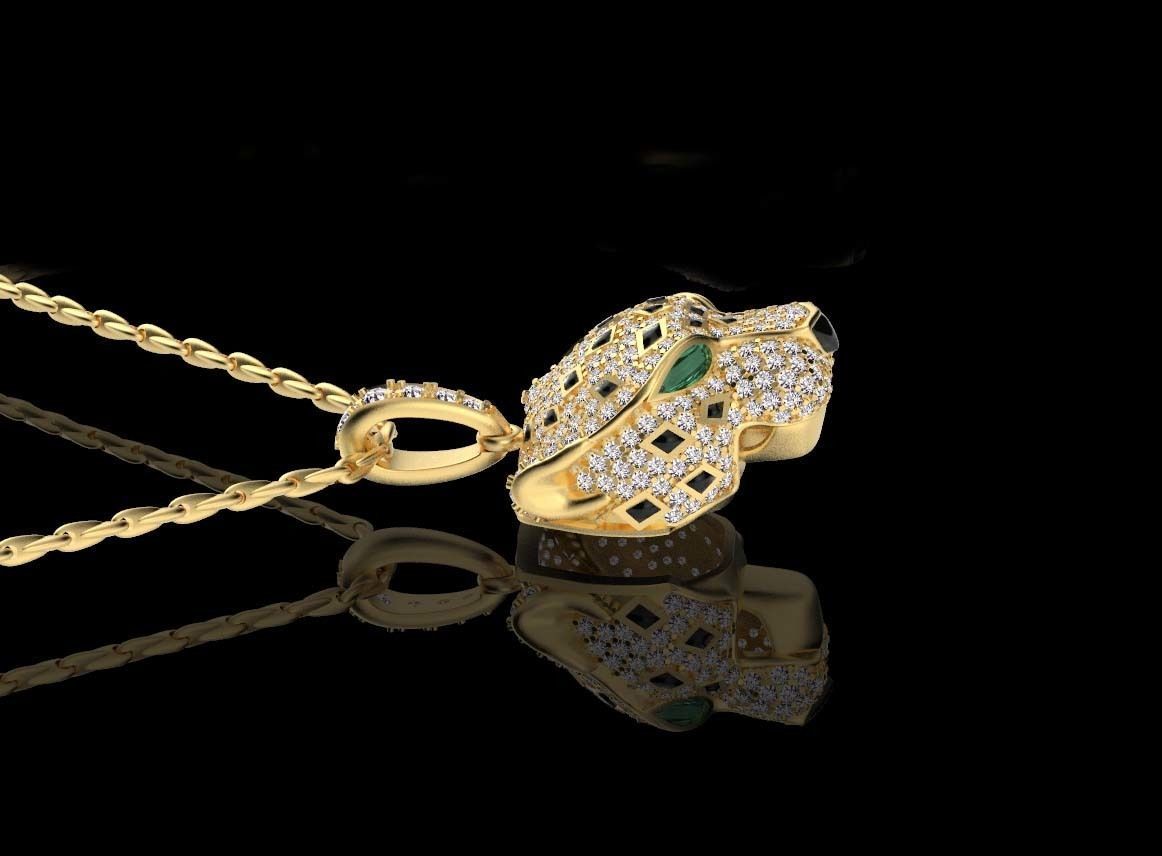 pendants panther  3D print model_16