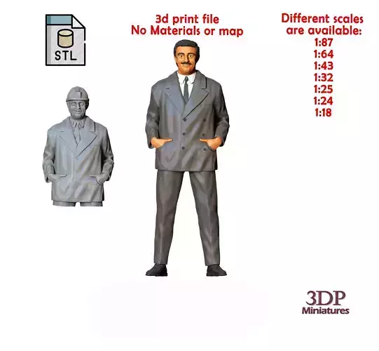 N1 Addams Family John Astin Gomez 3D print model