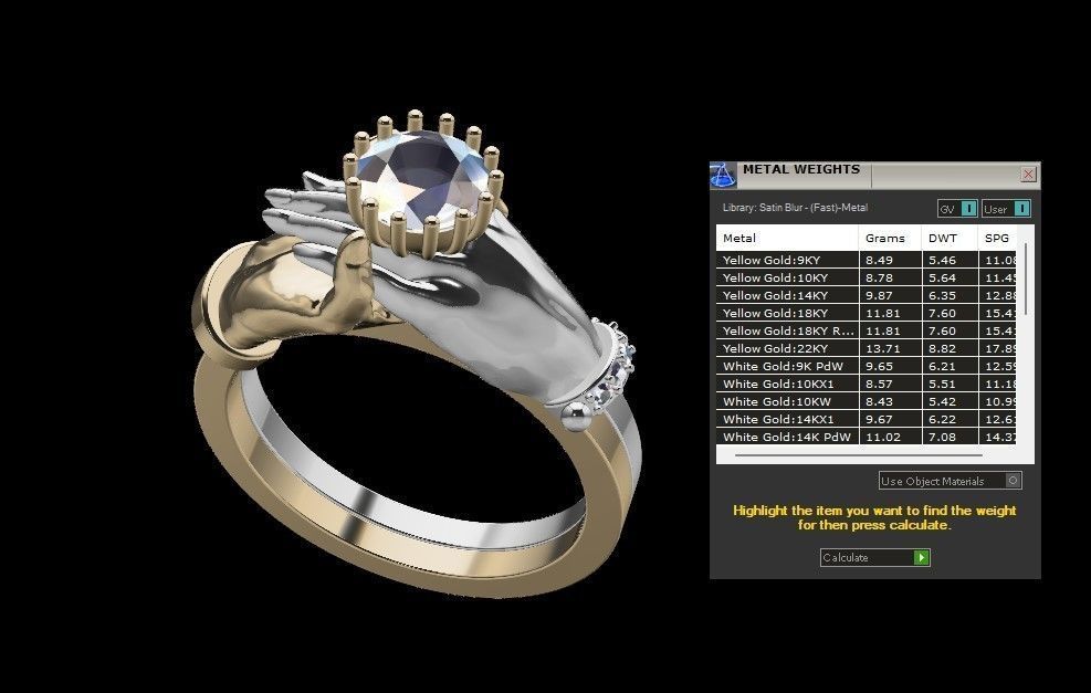Ring Engaged Hands - Symbol of Love and Commitment 3D print model_8