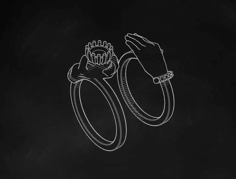 Ring Engaged Hands - Symbol of Love and Commitment 3D print model_9