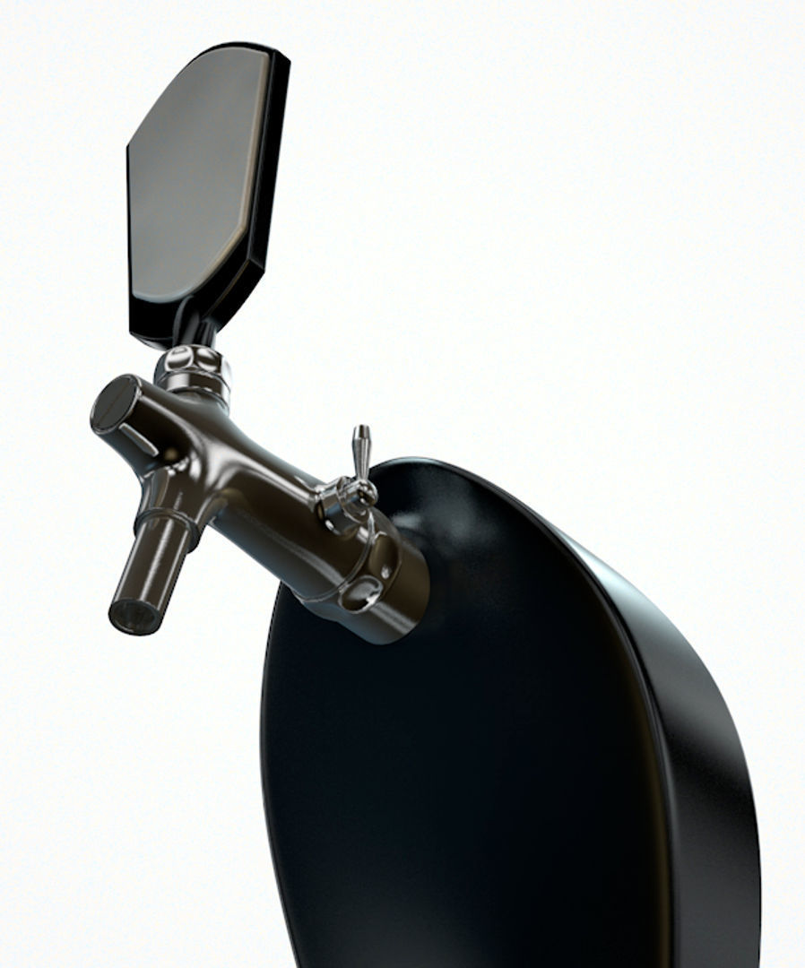 Modern Beer Draught Tap 3D model_2