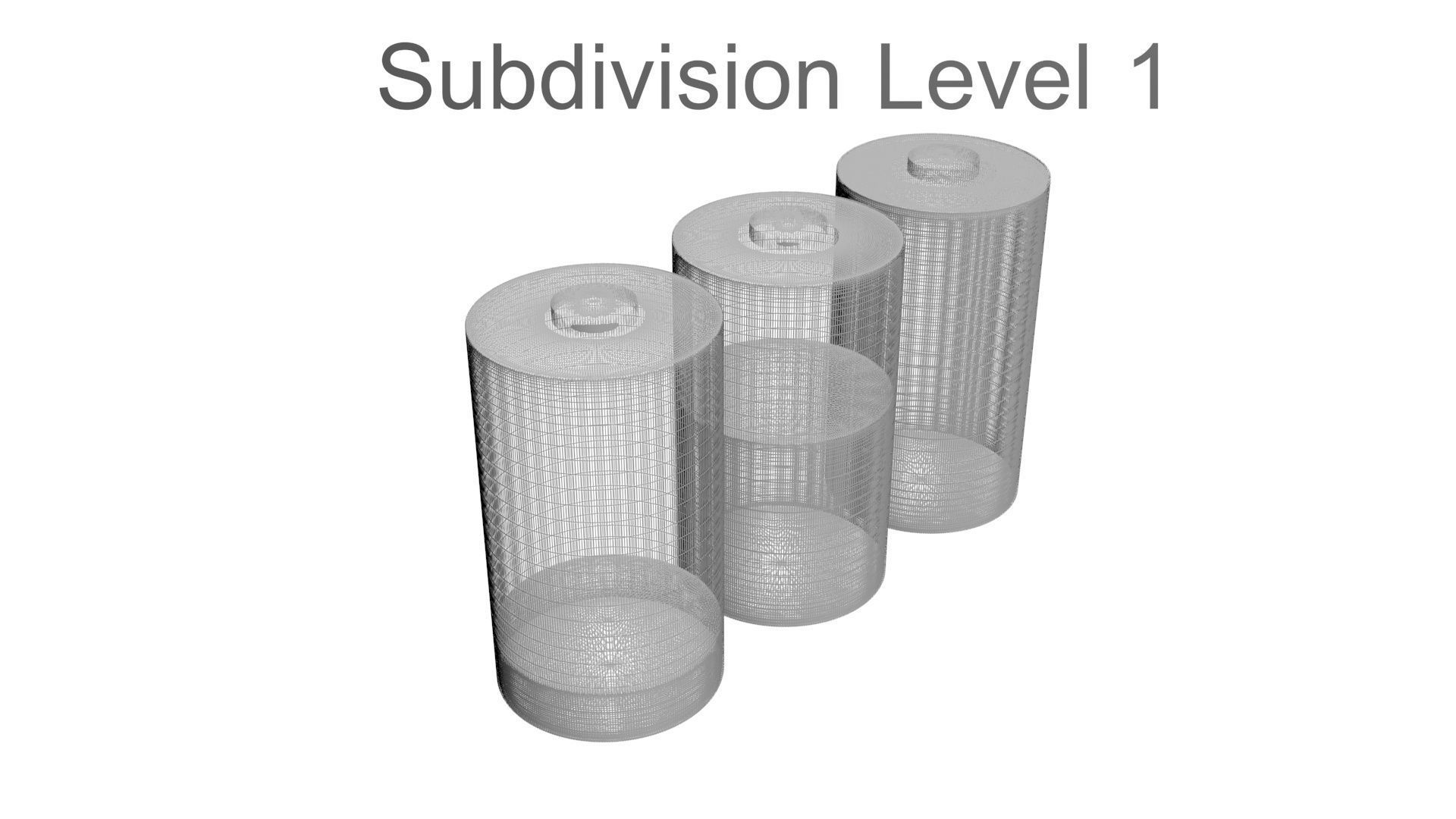 Battery Icons Set 3D model_20