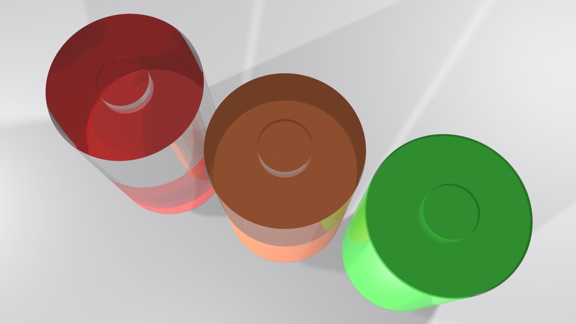 Battery Icons Set 3D model_1