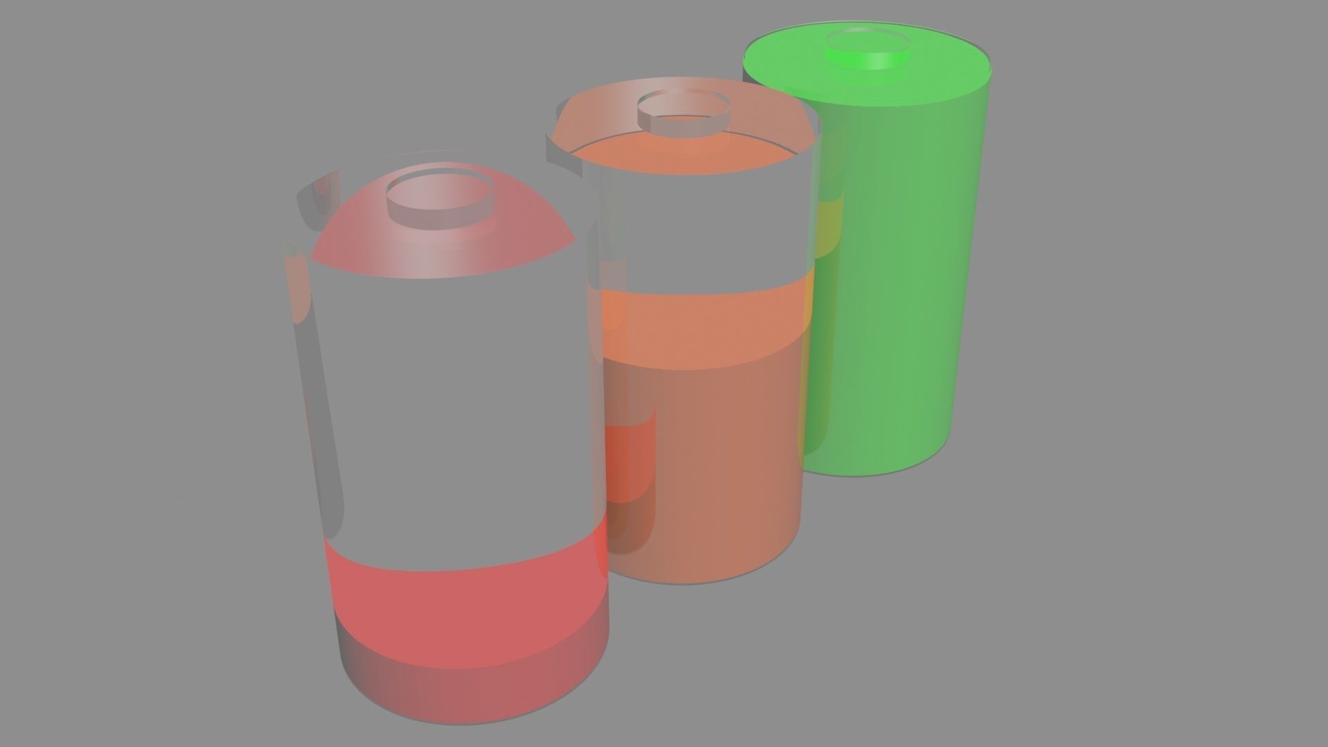 Battery Icons Set 3D model_10