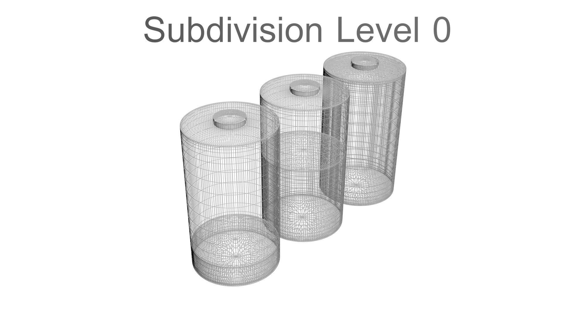 Battery Icons Set 3D model_21