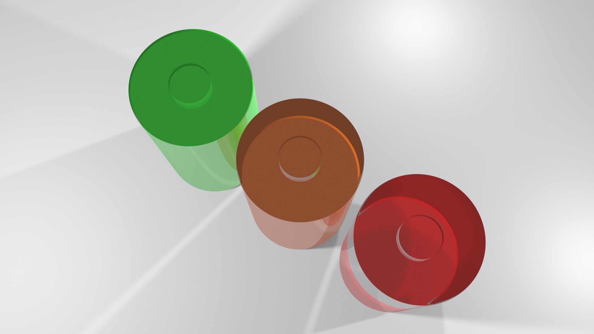 Battery Icons Set 3D model_3