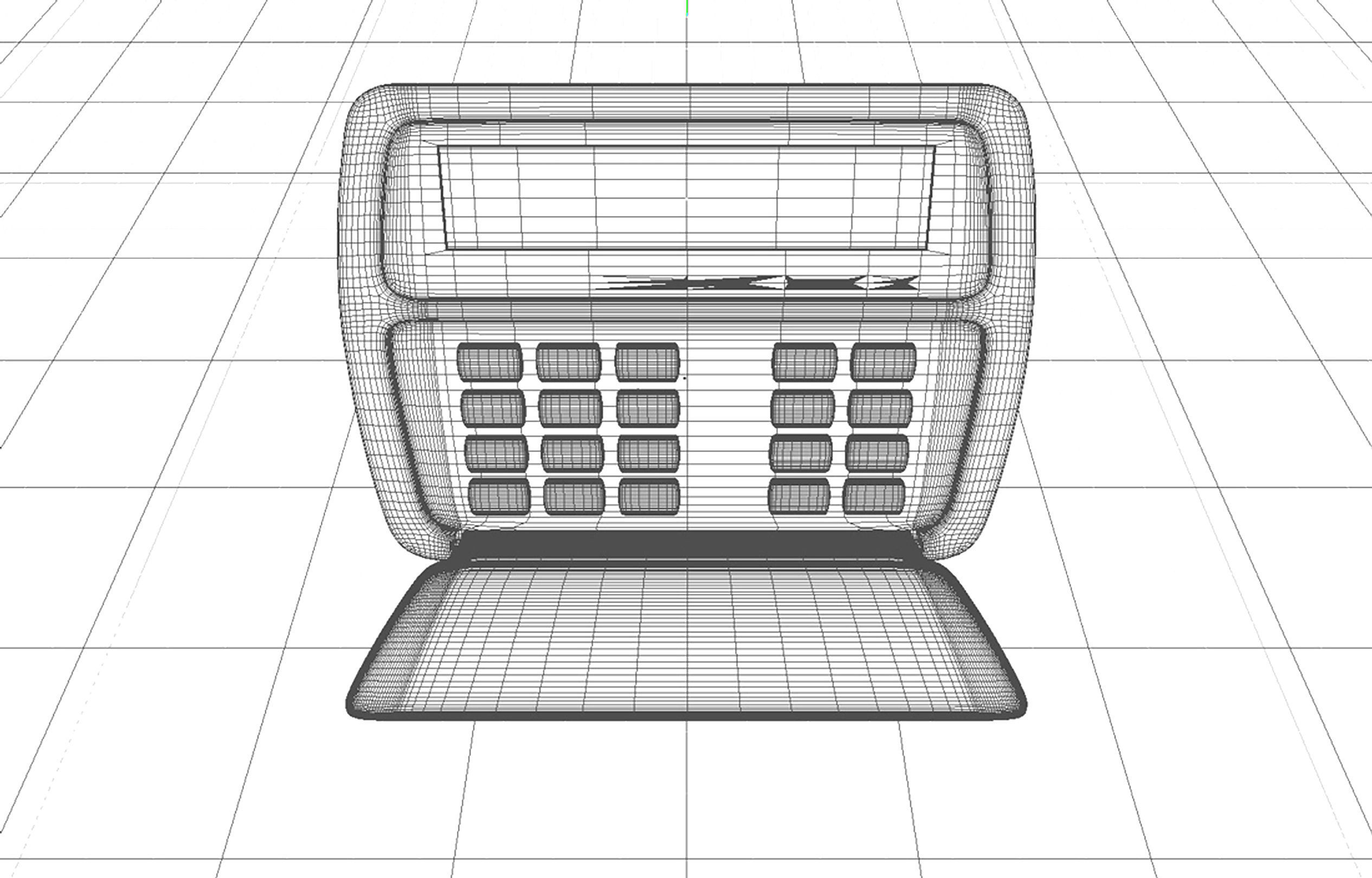 Alarm Keypad Panel 3D model_3