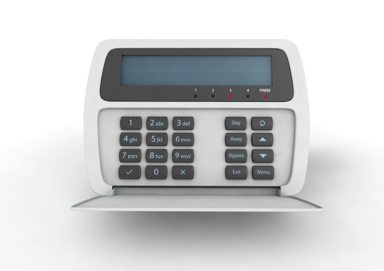 Alarm Keypad Panel 3D model_1