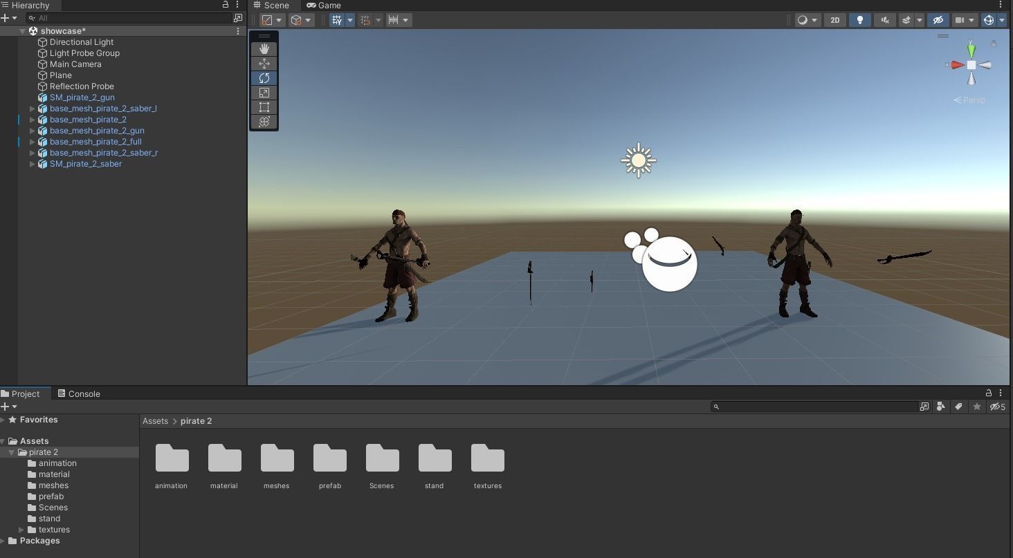 Pirate 2  Low-poly 3D model_21