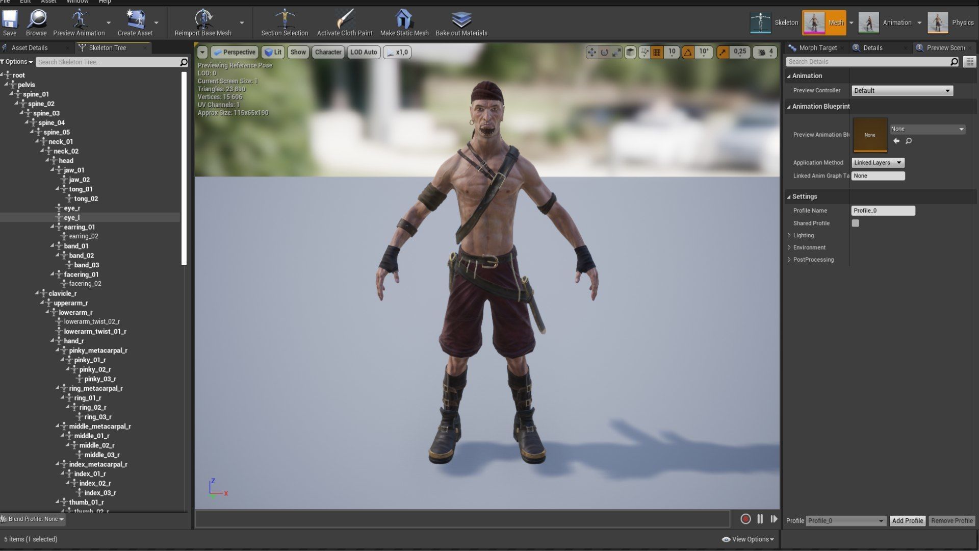 Pirate 2  Low-poly 3D model_18