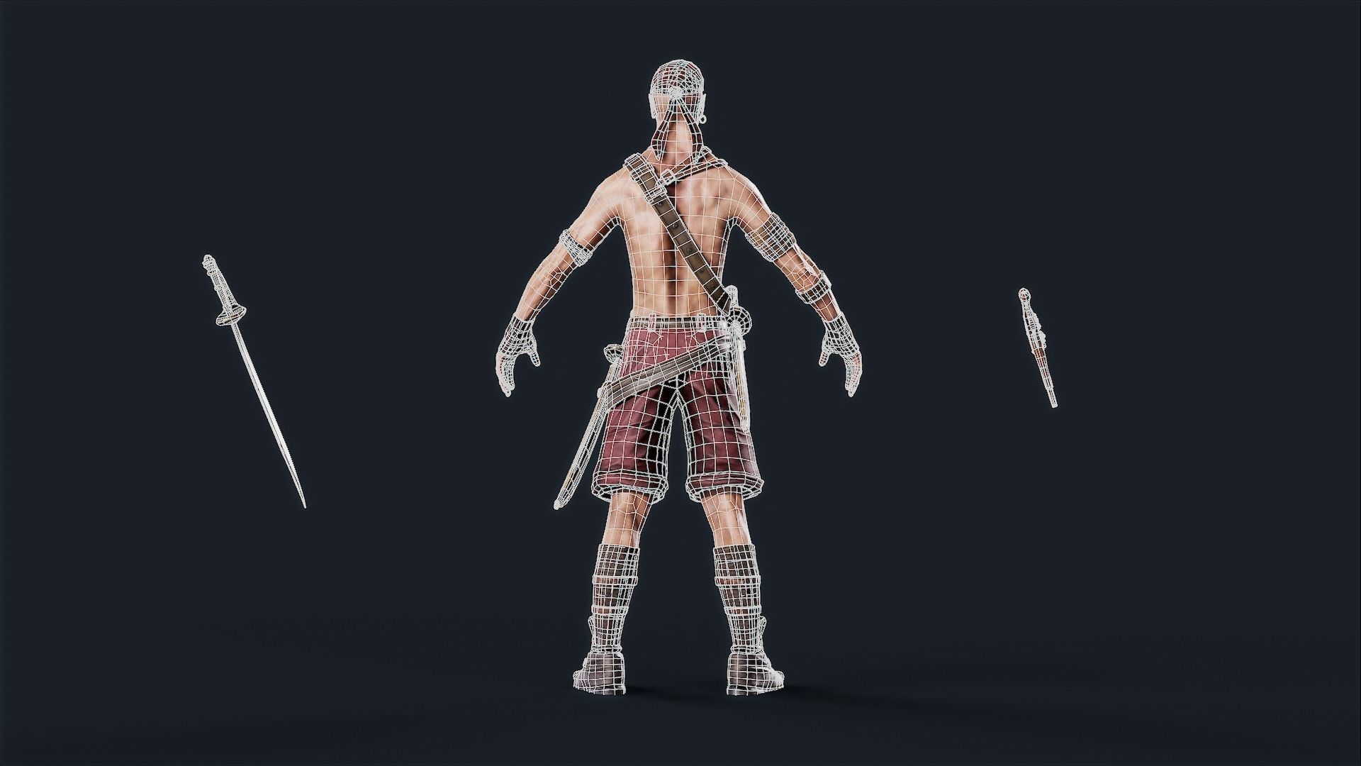 Pirate 2  Low-poly 3D model_15