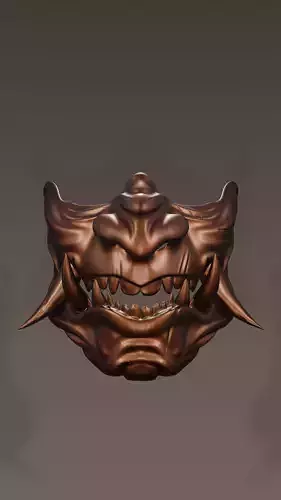 Oni samurai mask from the game ghost for 3D printing