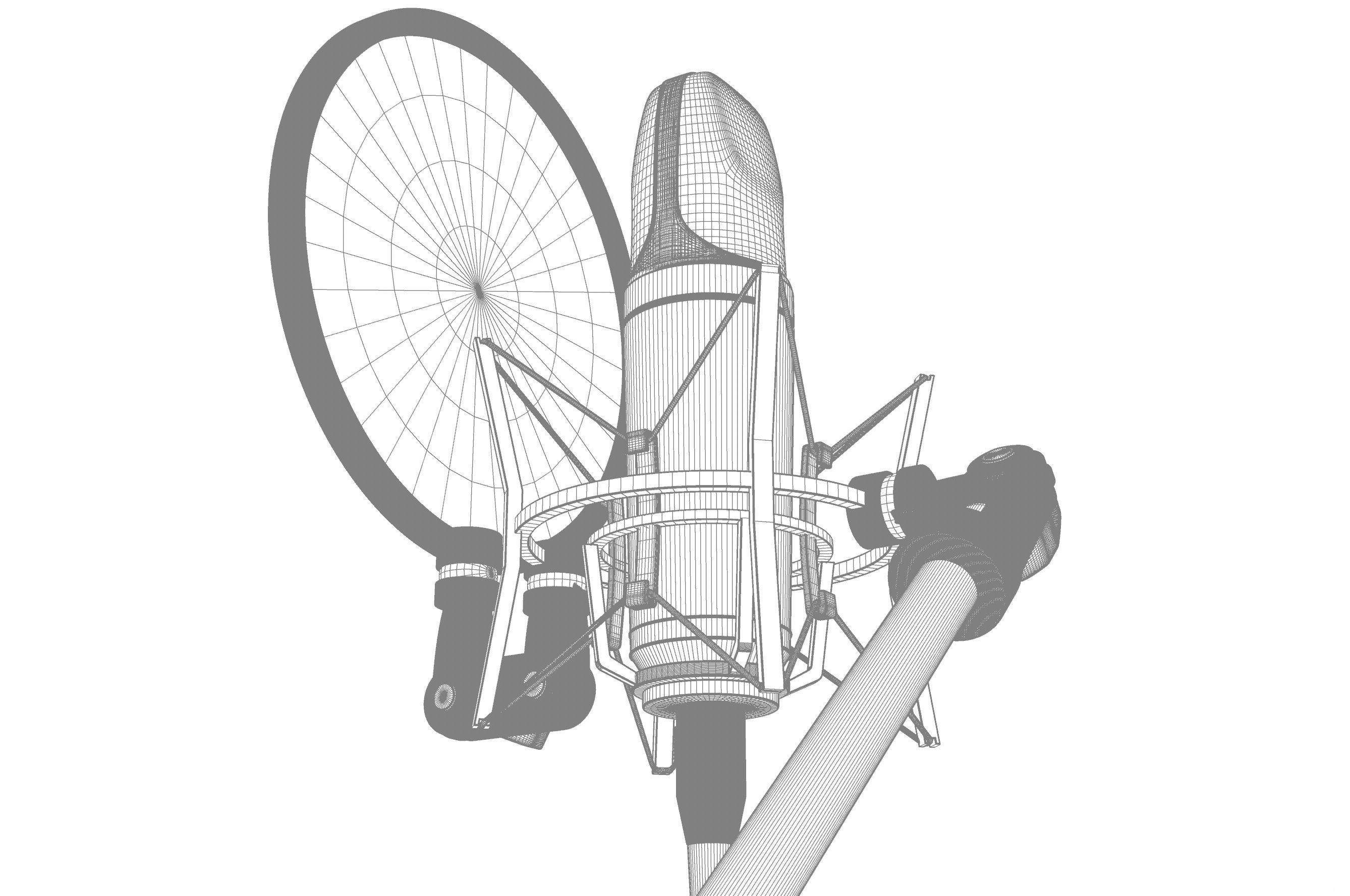 Condenser Microphone 3D model_4