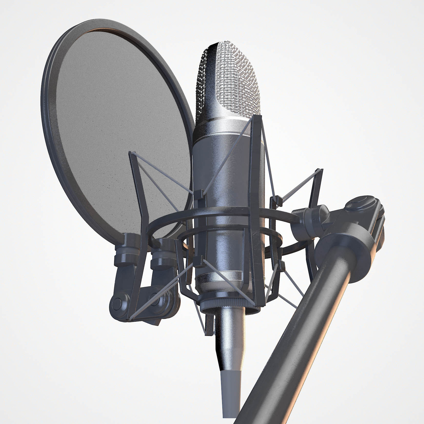Condenser Microphone 3D model_3