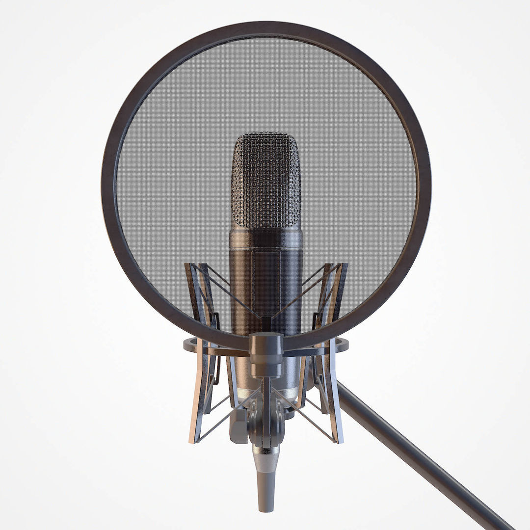 Condenser Microphone 3D model_2