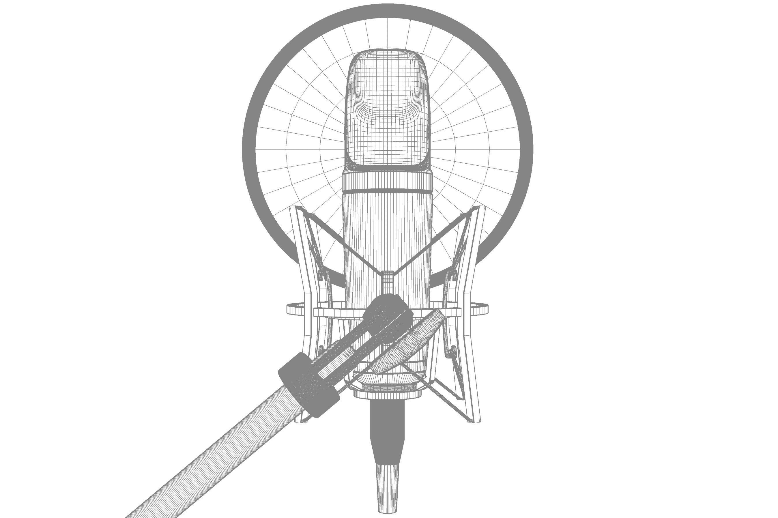 Condenser Microphone 3D model_5