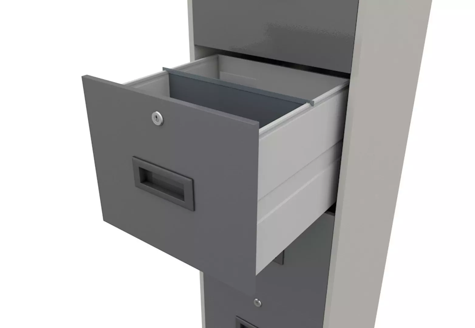 Office Filing Cabinet 3D model_0