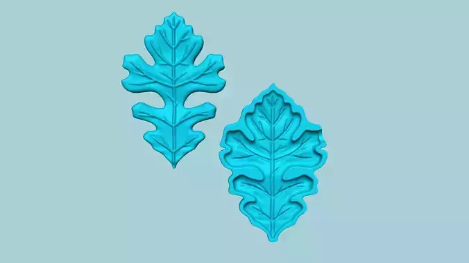 Bur Oak Tree Leaf - Molding Artificial EVA Craft 3D print model