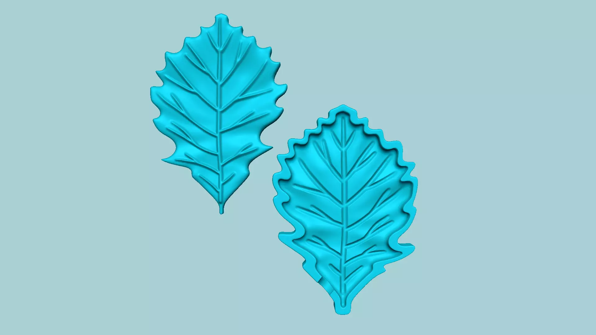 Chestnut Oak Tree Leaf - Molding Artificial EVA Craft 3D print model