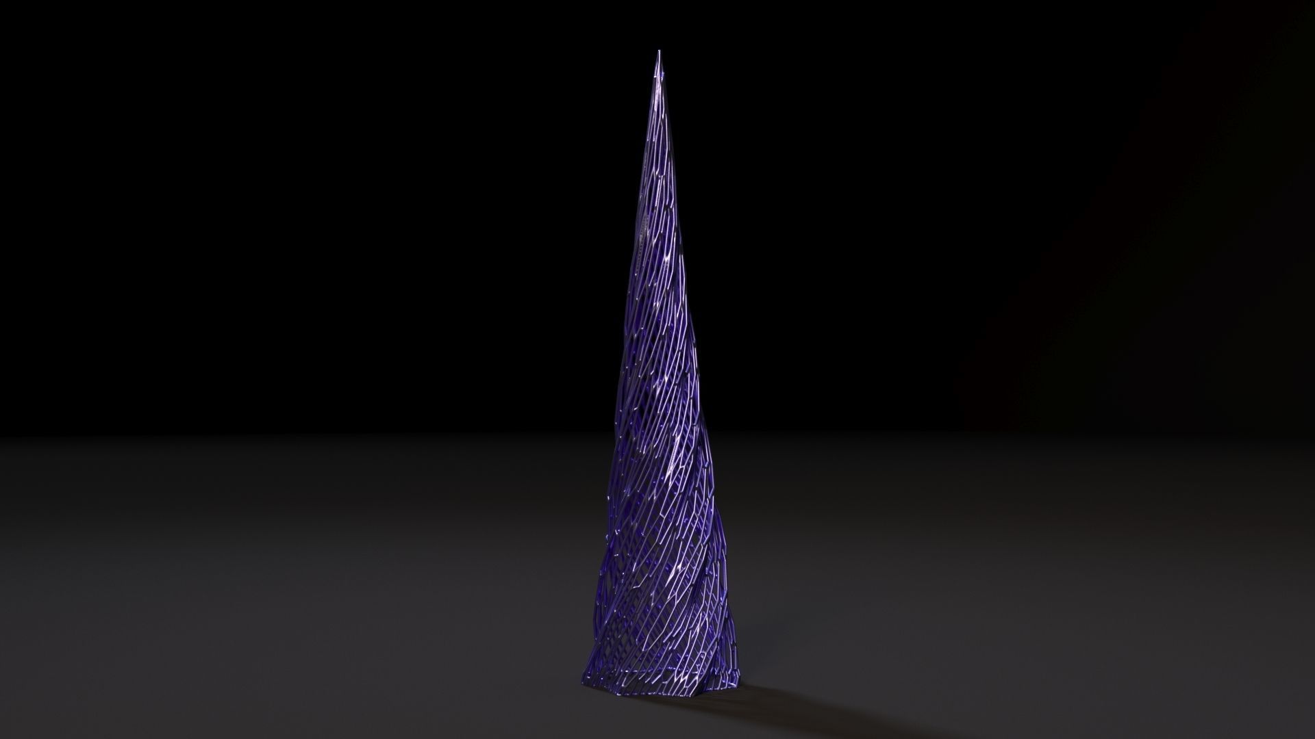 Christmas tree decor icicle 2 3D print model_2