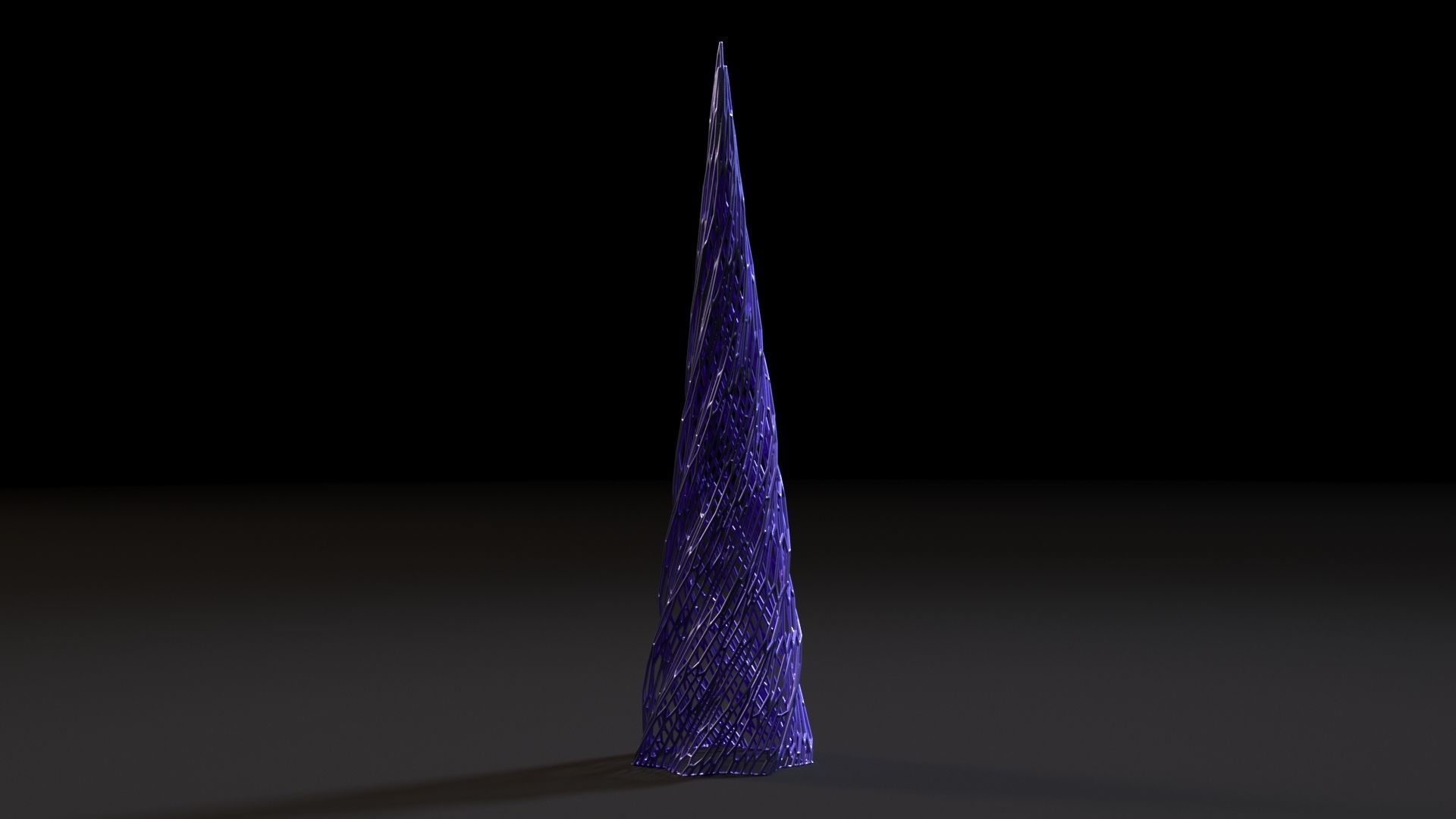 Christmas tree decor icicle 2 3D print model_4
