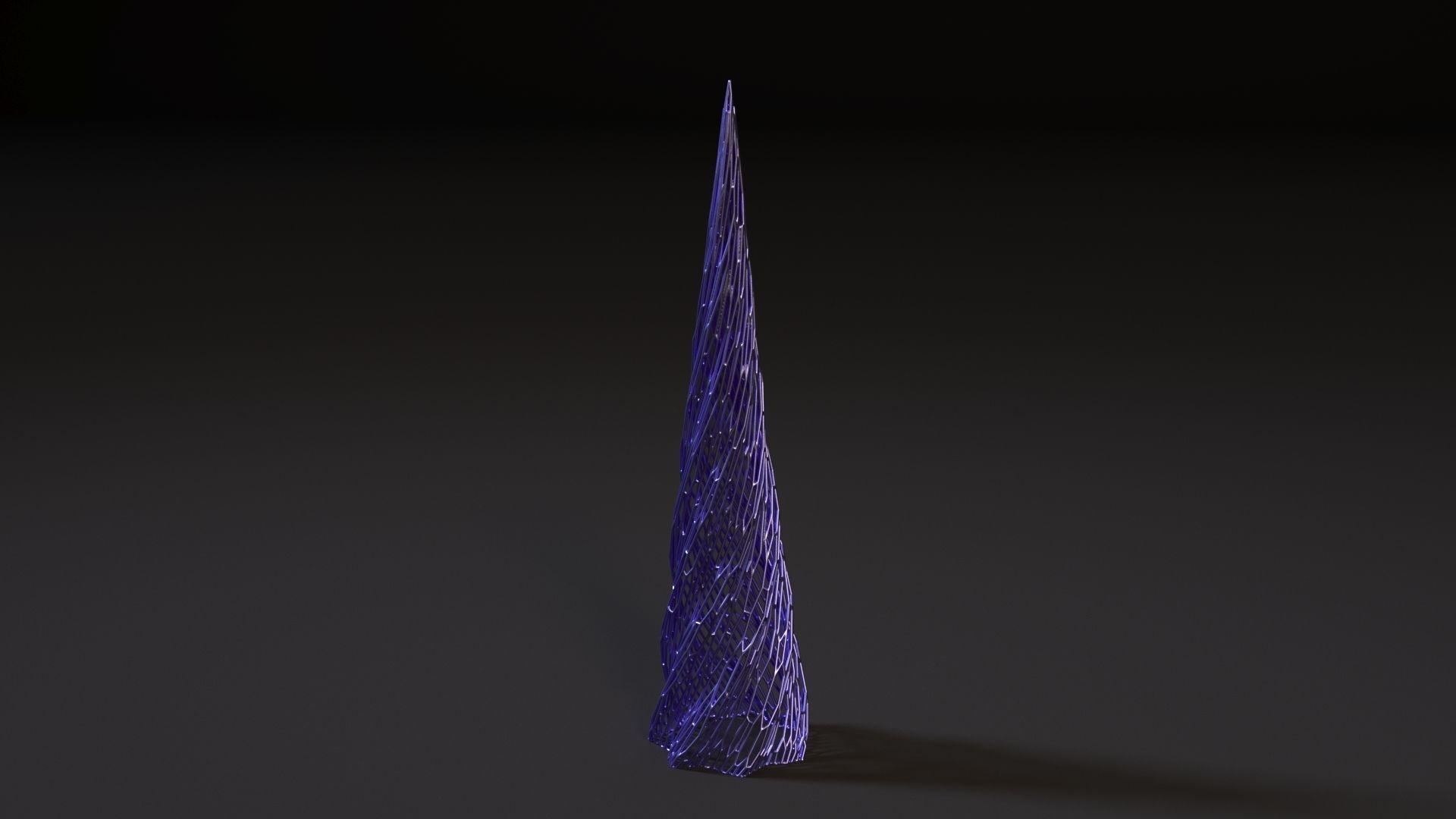 Christmas tree decor icicle 2 3D print model_1