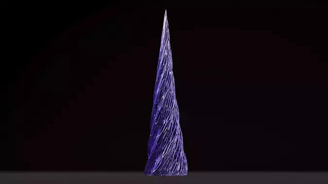 Christmas tree decor icicle 2 3D print model