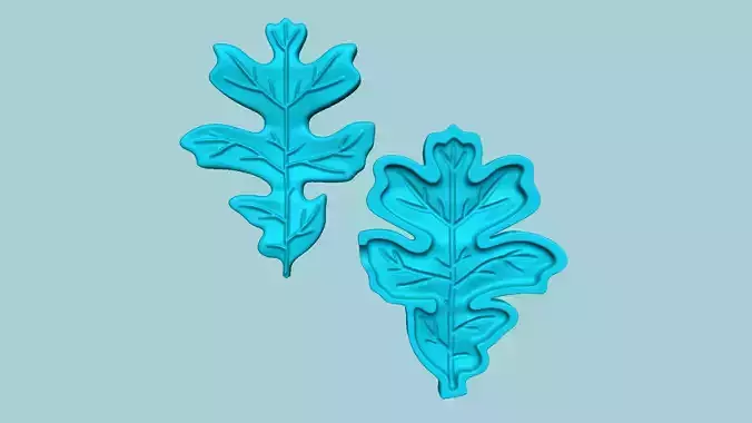 Oregon White Oak Tree Leaf - Molding EVA Craft 3D print model