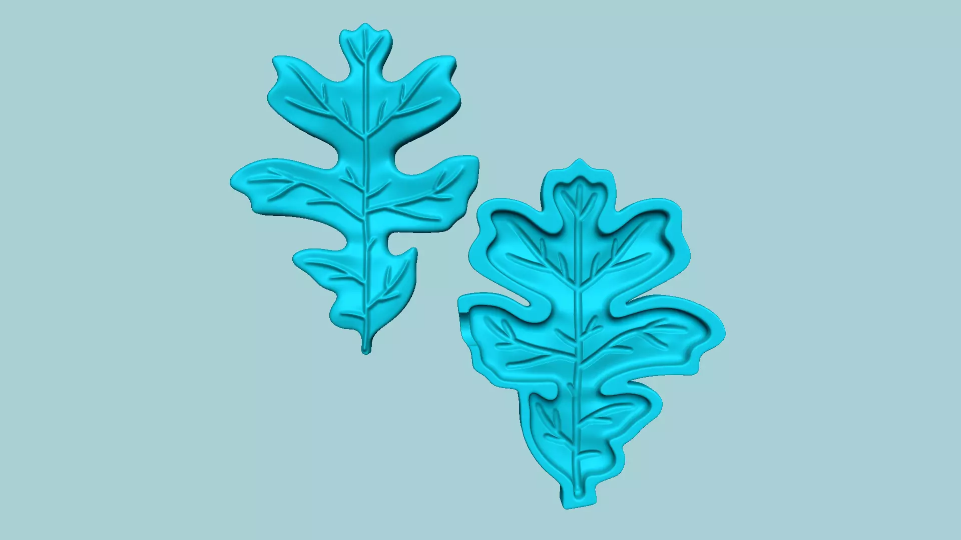 Oregon White Oak Tree Leaf - Molding EVA Craft 3D print model