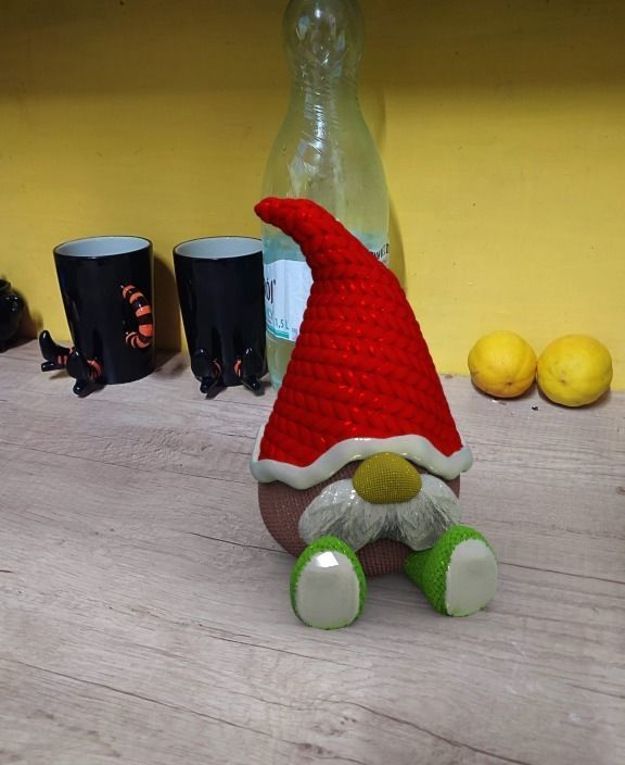 CHRISTMAS CROCHET KNITTED GNOME 3D print model_2