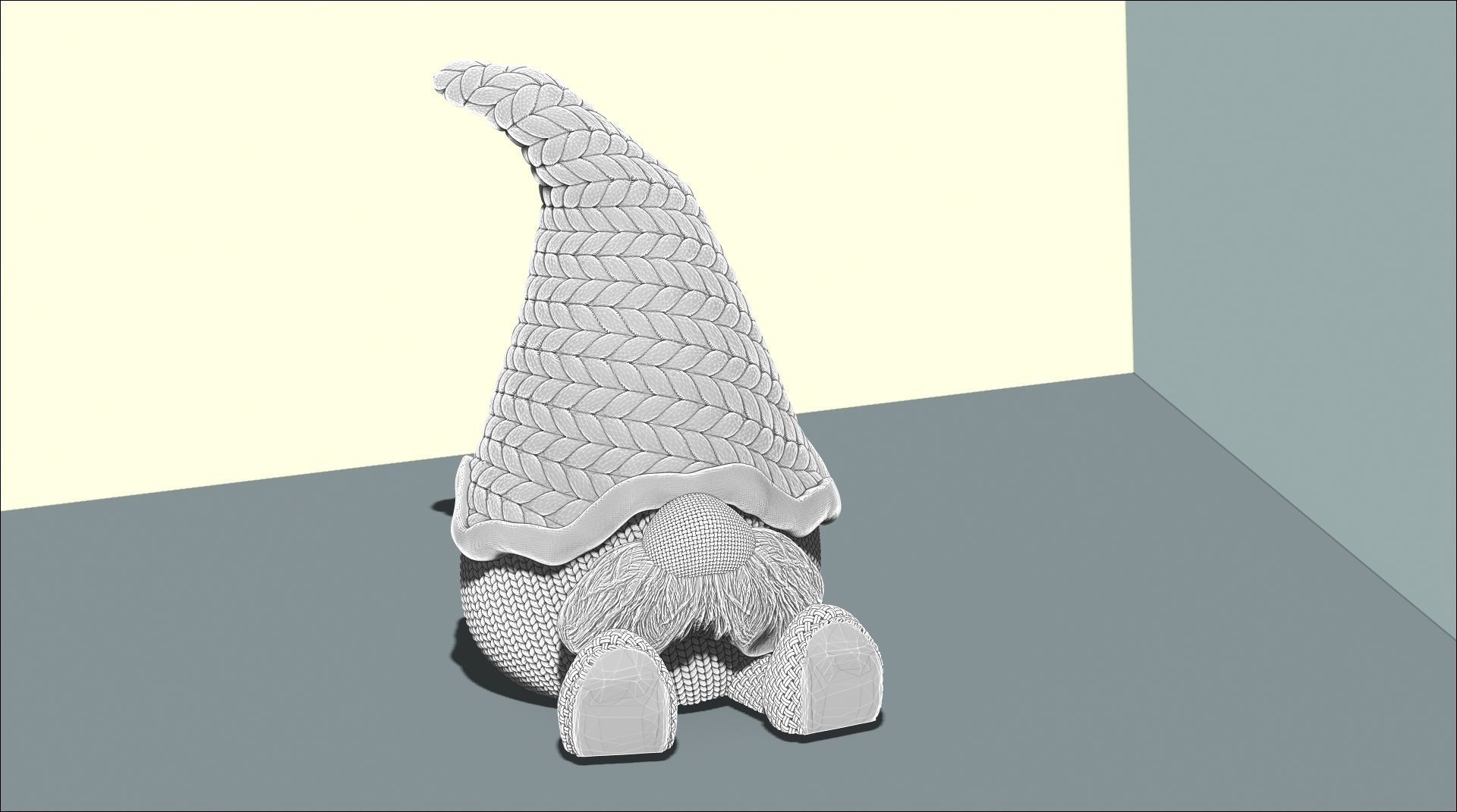 CHRISTMAS CROCHET KNITTED GNOME 3D print model_5