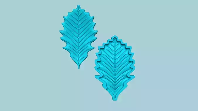 Swamp White Oak Tree Leaf - Molding EVA Craft 3D print model