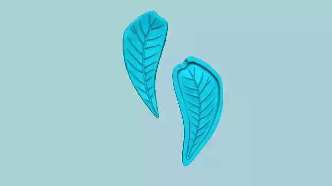 Water Oak Tree Leaf - Molding Artificial EVA Craft 3D print model