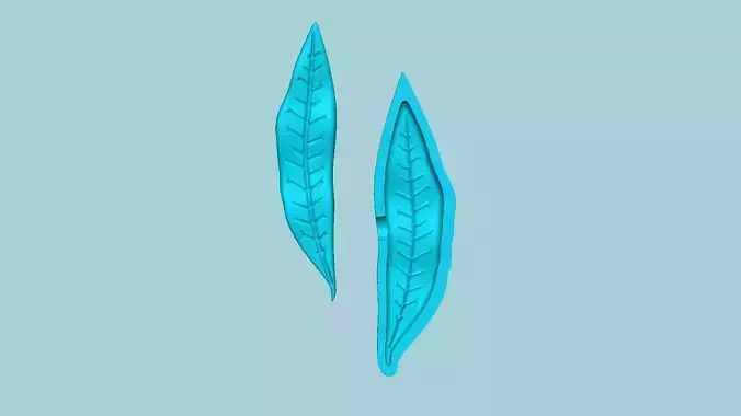 Willow Oak Tree Leaf - Molding Artificial EVA Craft 3D print model